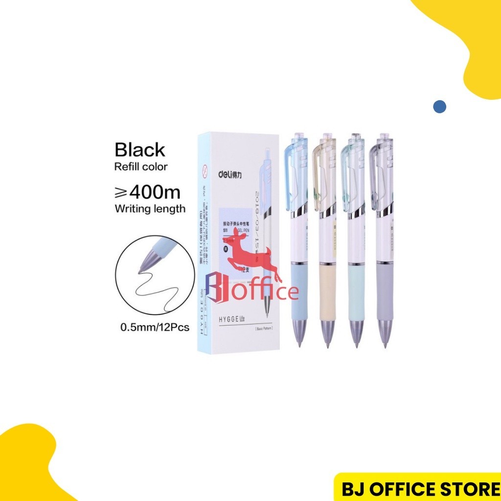 

Pulpen Gel S11 Deli / Ballpoint Gel S11 Deli