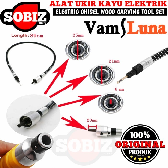 Adaptor Mesin Ukir Pahat Kayu Elektrik Bor Mini Rotary Dremel Gerinda