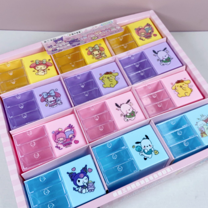 Diskont Promo - 6401 Laci Kecil Motif Karakter Lucu / Kotak Organizer Mini Plastik / Laci Mini 3