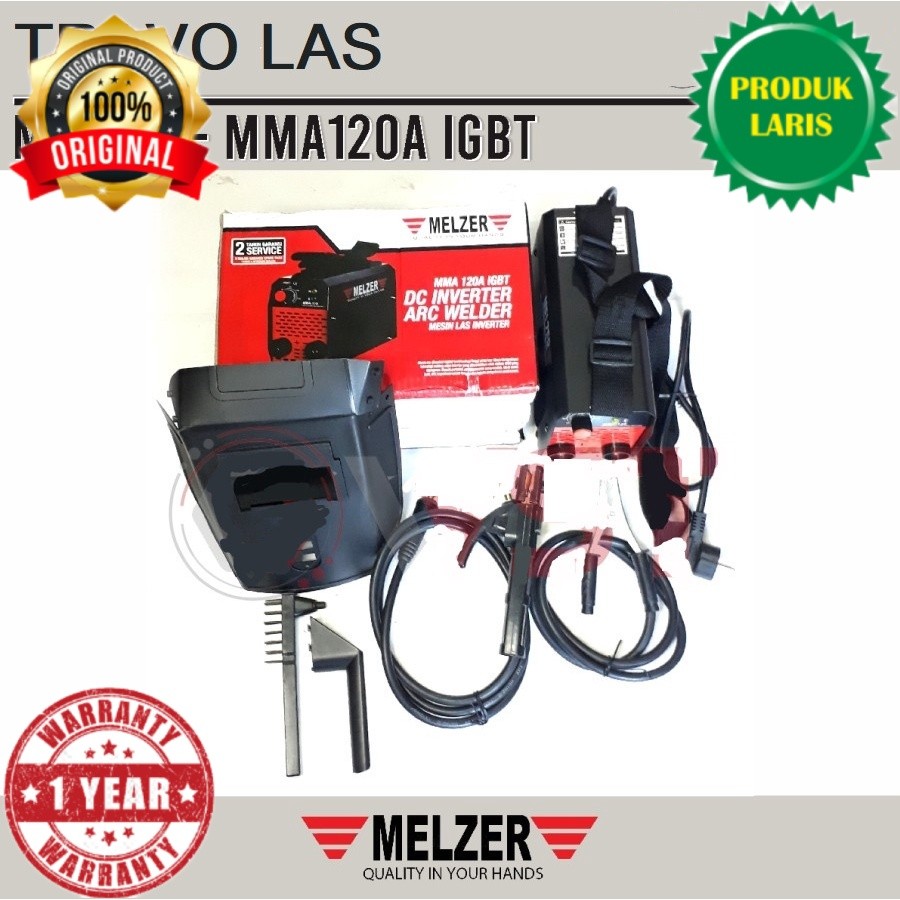 Mesin Las Inverter Mma 120A Duty Bonus Igbt Izumi Beckum A Inventer Listrik Travo Ampere Terbaik Mig