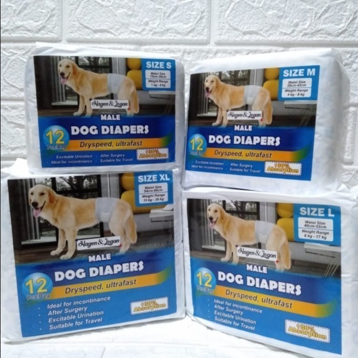 Hagen Logan Male Diapers - Pampers Anjing