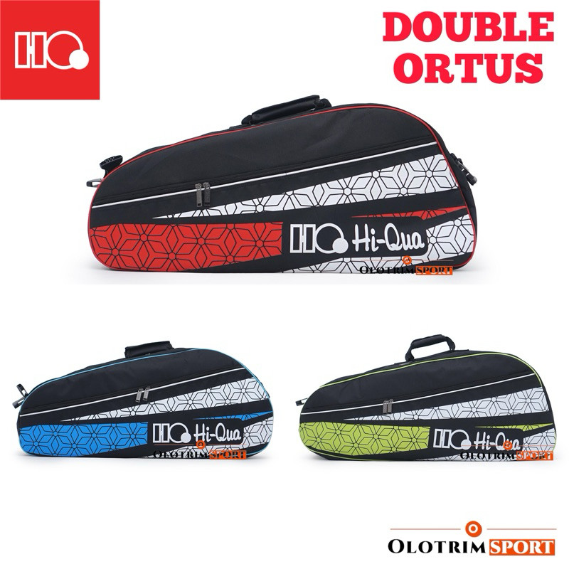 Tas Badminton HIQUA DOUBLE ORTUS 100% ORIGINAL HIQUA