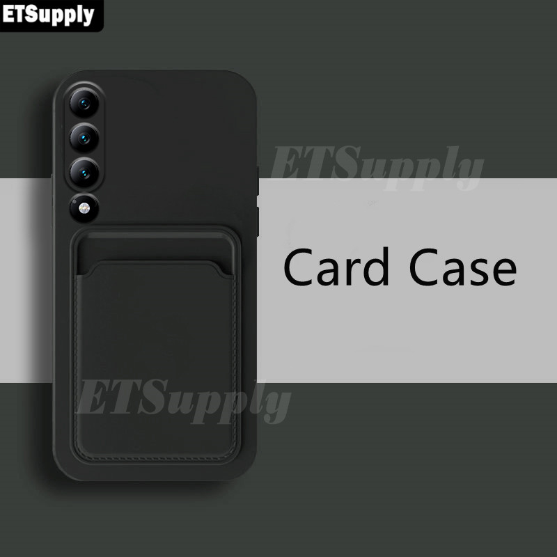 Phone case Meizu 20 Infinity Soft Card Holder Slot Silicone Wallet Back cover Meizu 20 Infinity case