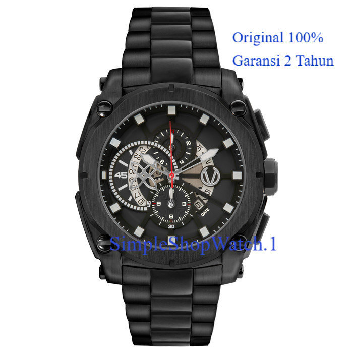 Original 100% Jam Tangan Kasual Pria Christ Verra CV 12201G-16 BLK Garansi Resmi 2 Tahun