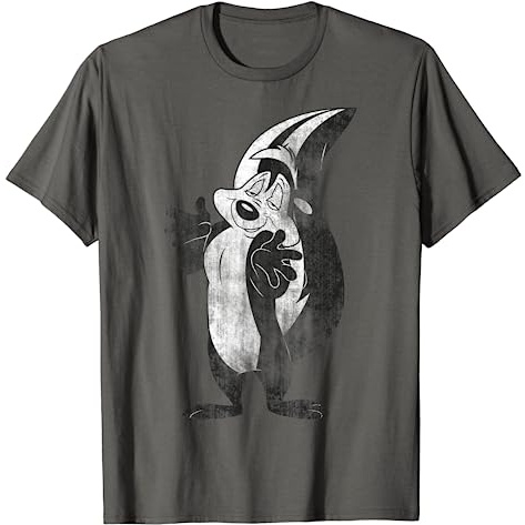BAJU KAOS DISTRO PREMIUM PRIA WANITA Looney Tunes Pepe Le Pew Retro Portrait T-Shirt