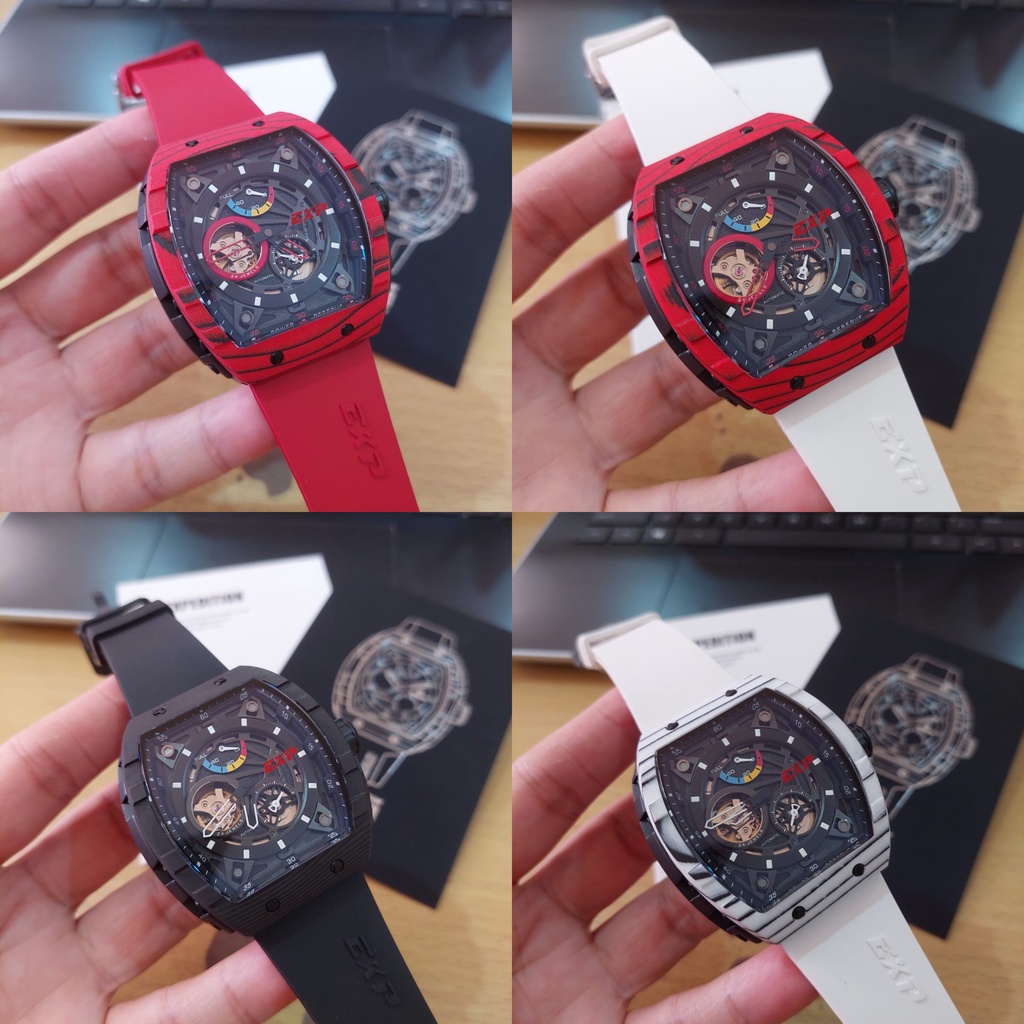 LIMITED EDITION EXPEDITION E6782 E 6782 MAR CARBON TITANIUM AUTOMATIC JAM PRIA ORIGINAL