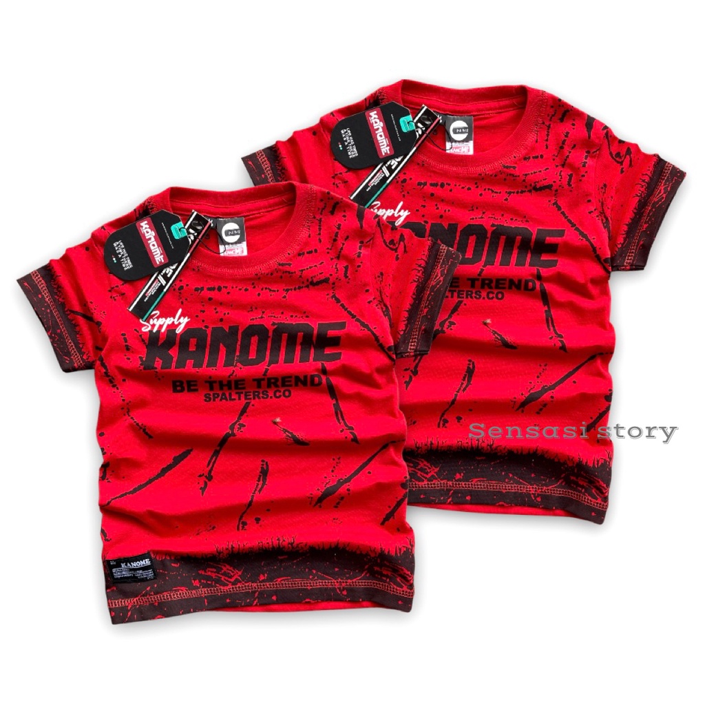 KANOME baju kaos distro anak Usia 1-12 tahun,Pakaian anak laki laki