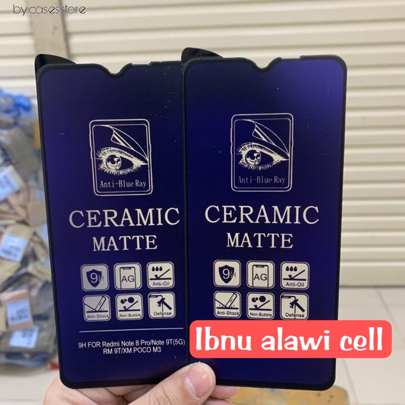 TEMPERED GLASS XIAOMI REDMI 9T POCO M3 TG Ceramic Matte Blue