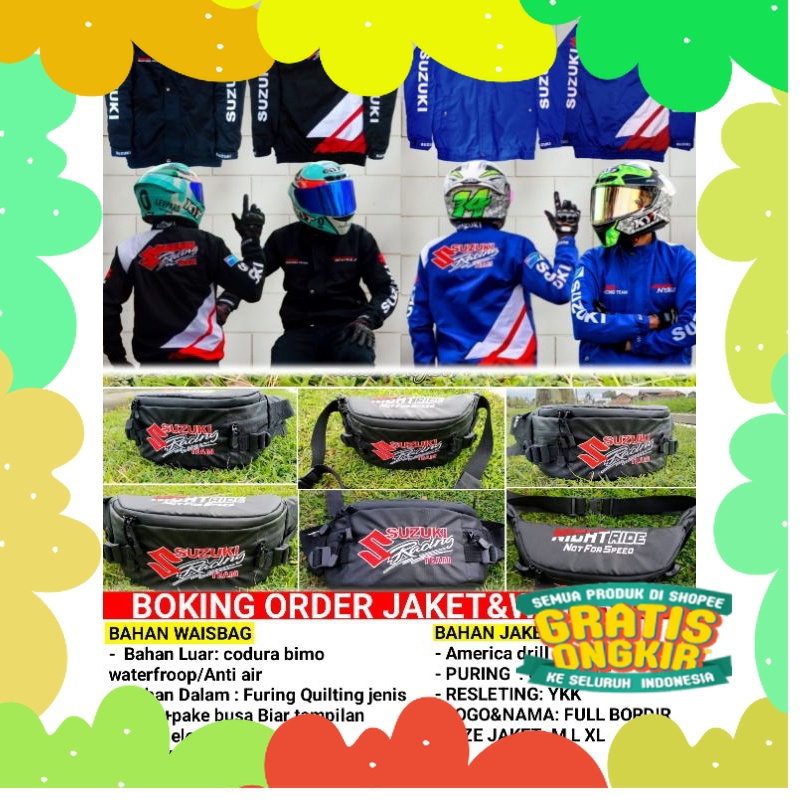 COD JAKET ANAK MOTOR  TEAM SUZUKI & SUZUKI RACING TEAM/ Number One