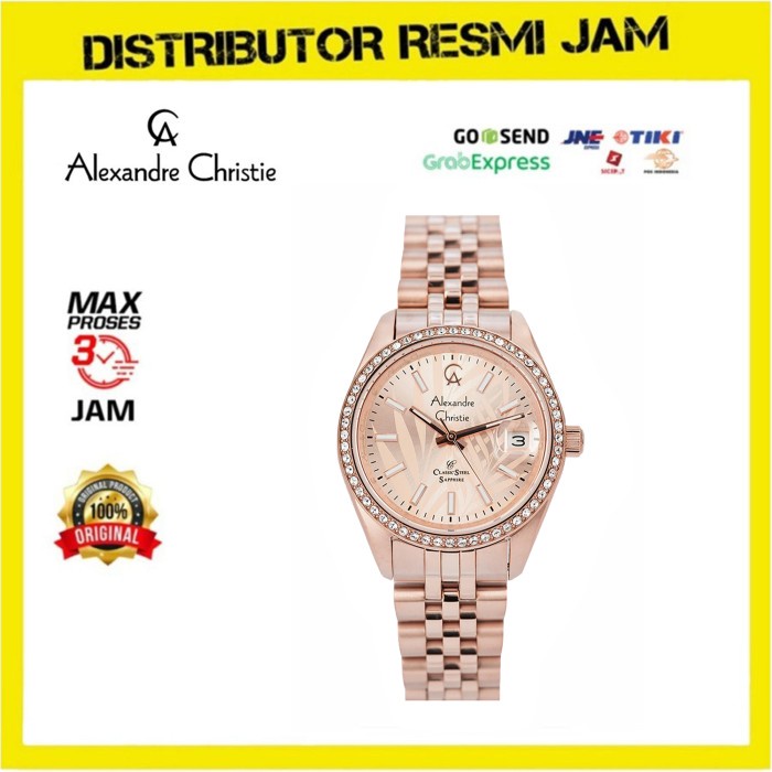 Jam Tangan Wanita Alexandre Christie AC5012LD AC 5012 LD Texture RG