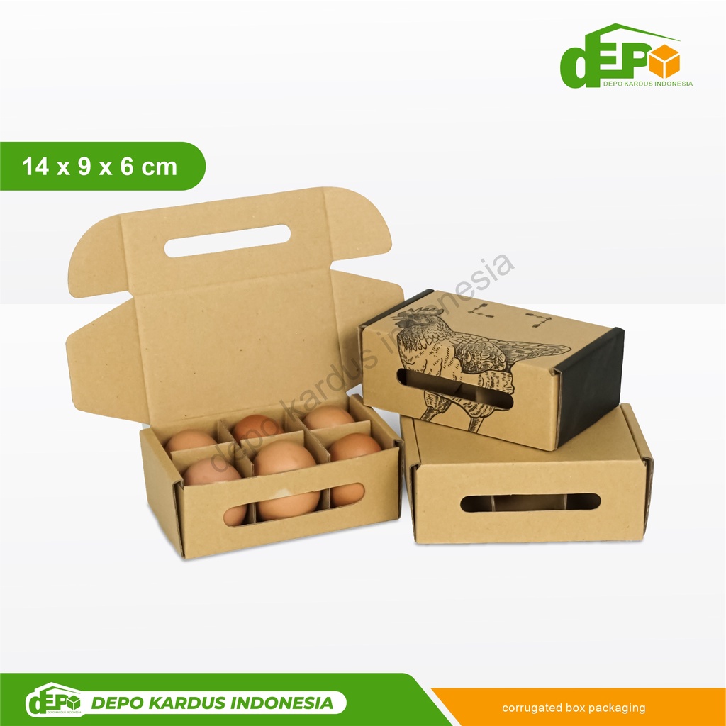 

Box Telur isi 6 (14x9x6) Box/kardus/Telur/Endok/Endog/Tryrelur/Traytelur/ayam/telurayam/polos/Hampers/Gift