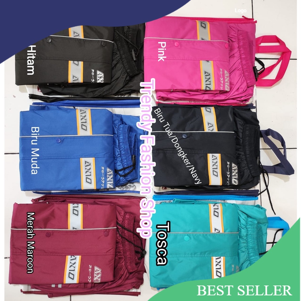 BISA COD (Bayar Ditempat) Jas Hujan Axio 882 Original/Mantel Hujan Axio Ori Bahan Tebal 2 Lapis/Rain