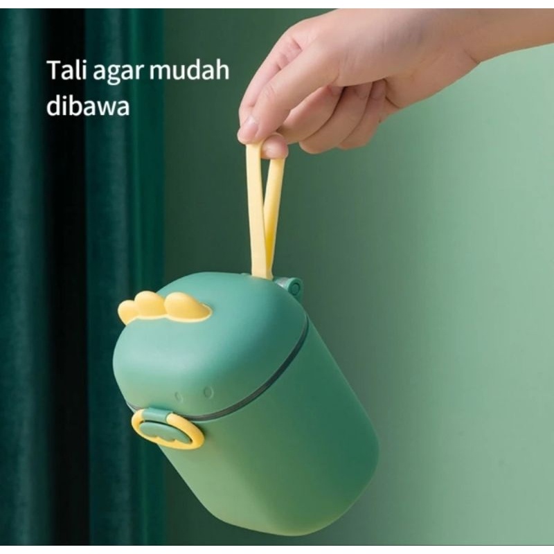 (300gr)TEMPAT KOTAK SUSU BUBUK BAYI MOTIF DINO 800ML