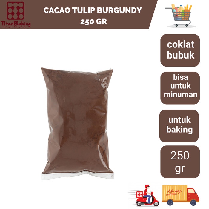 

Termurah [ Best Seller ] Coklat Bubuk Tulip Burgundy 250gr