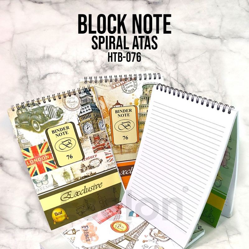 Block Note A5 Spiral Atas HTB-76 motif/batik