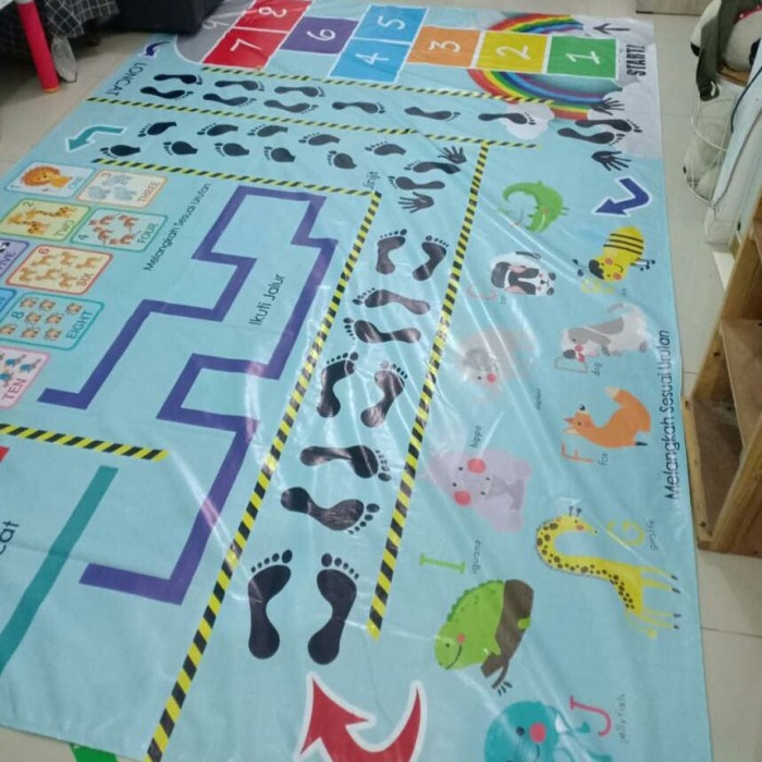KARPET MAIN 3 IN 1 / MAINAN EDUKASI / MONTESSORI / ENGKLEK / PLAYMAT /