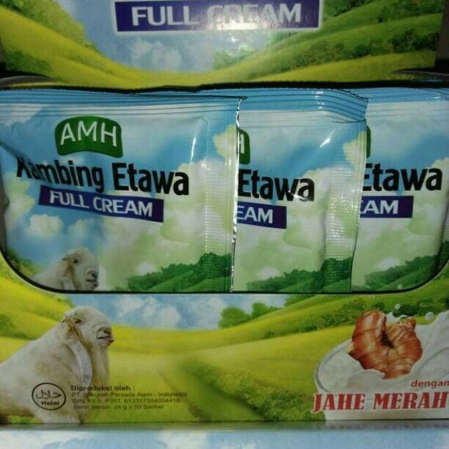 

Susu kambing etawa amh Plus Jahe ( Harga Per Bok) TERMURAH