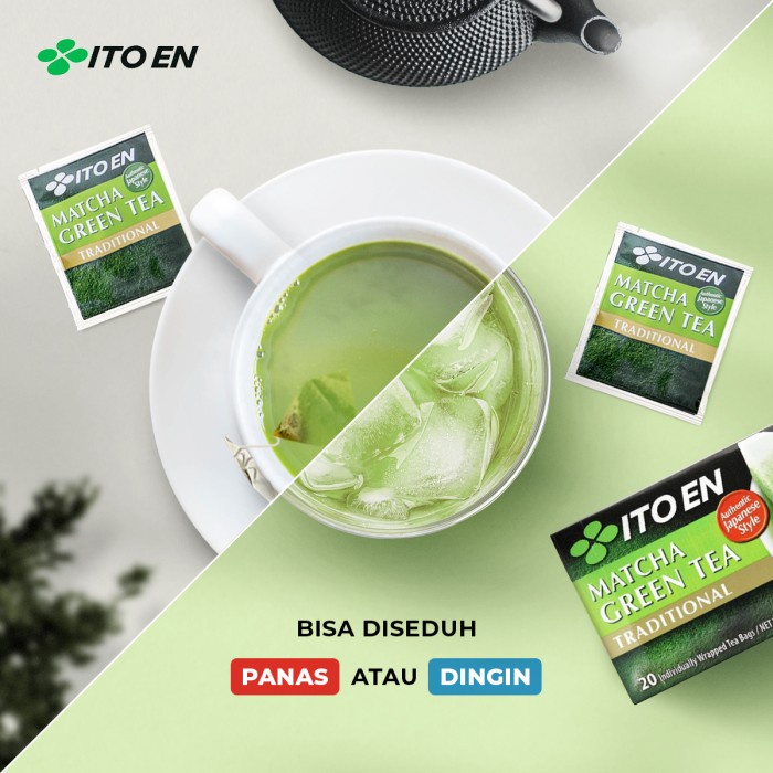 

✨PROMO✨ -ITO EN Teh Celup Matcha Green Tea 1 Pack isi 20 pcs