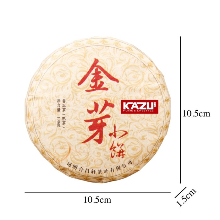 

✨PROMO✨ -KAZU T20 CHINESE TEA JIN YA PU ER TEA KEPING 100GRAM GRADE A PU ERH