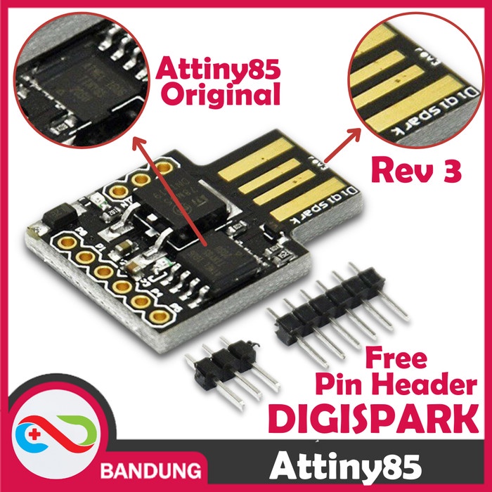 DIGISPARK ATTINY85 MICRO USB DEVELOPMENT BOARD