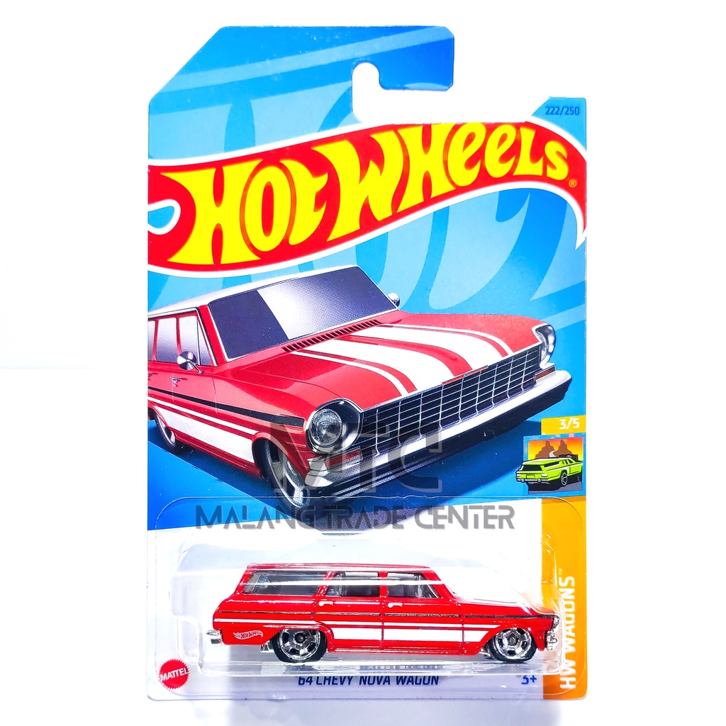 Hot Wheels 64 Chevy Nova Wagon Merah M 2023