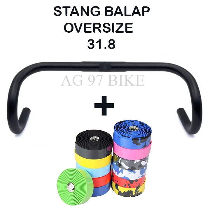 STANG BALAP MTB OS OVERSIZE 31.8 STANG SEPEDA KOMPONEN SEPEDA