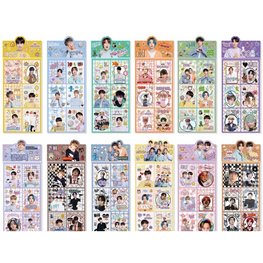 

Sticker Sachet Premium KPOP Blackpink BTS BT21 Jin Suga J-Hope RM Jimin V Jungkook