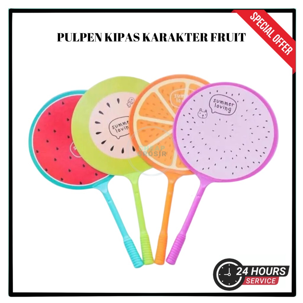 

Pulpen Kipas Karakter Pena Kipas Fruit Souvenir Lucu | COD Makassar