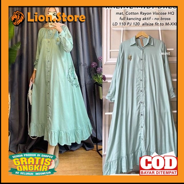 Baju Atasan Long Tunik Terbaru Lebaran 2023 Baju Long Tunik Jumbo Ukuran M-L-XL-XXL LD 110 120 LD| R