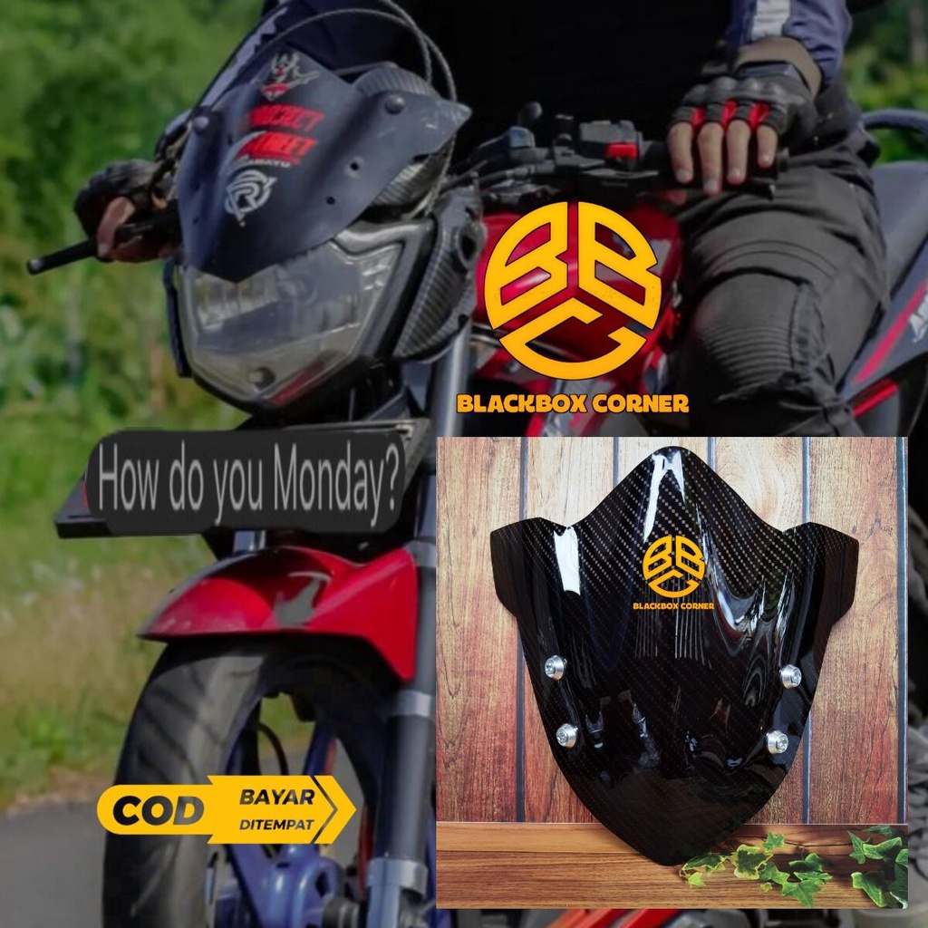 VISOR CARBON YAMAHA VIXION OLD WINDSHIELD YAMAHA VIXION OLD CARBON