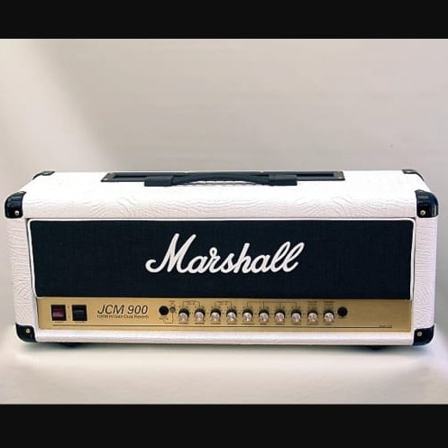 Marshall JCM900 White Bulleye Head Limited Edition