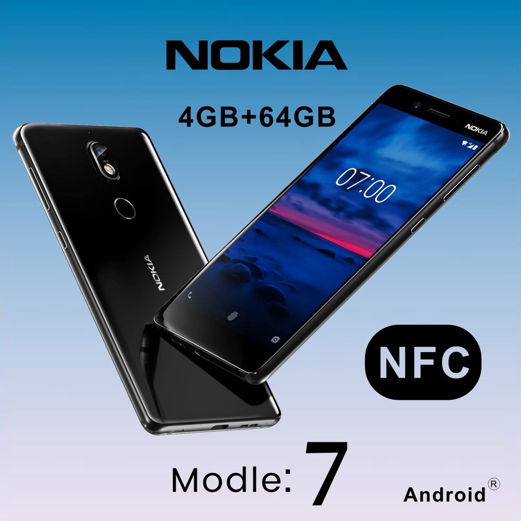 Hp Nokia 7-NFC- Ram 4GB+Rom 64GB 16MP+16MP Kamera- All operator- Handphone Murah nokia android