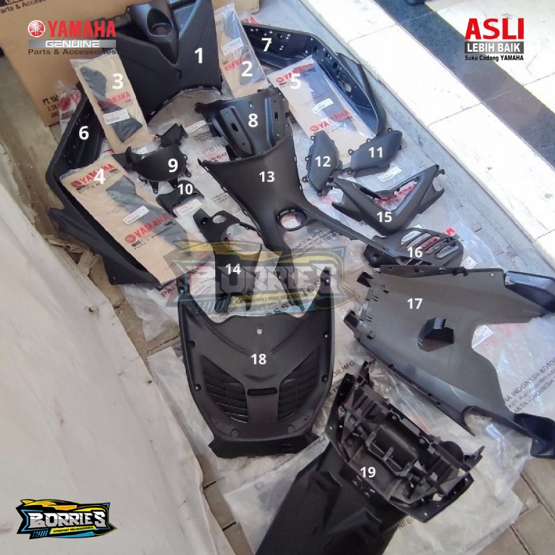 COVER BODY KASAR FULL SET NMAX LAMA OLD 2015-2019 ORIGINAL YGP