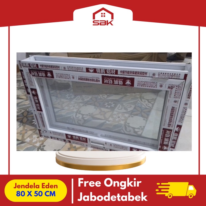 Jendela Rumah | Alumunium Awning Window 80x50 Eden