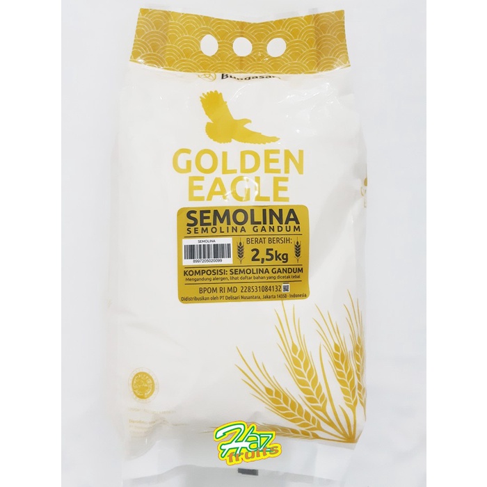 

Tepung Semolina Golden Eagle | Semolina Flour 2.5kg