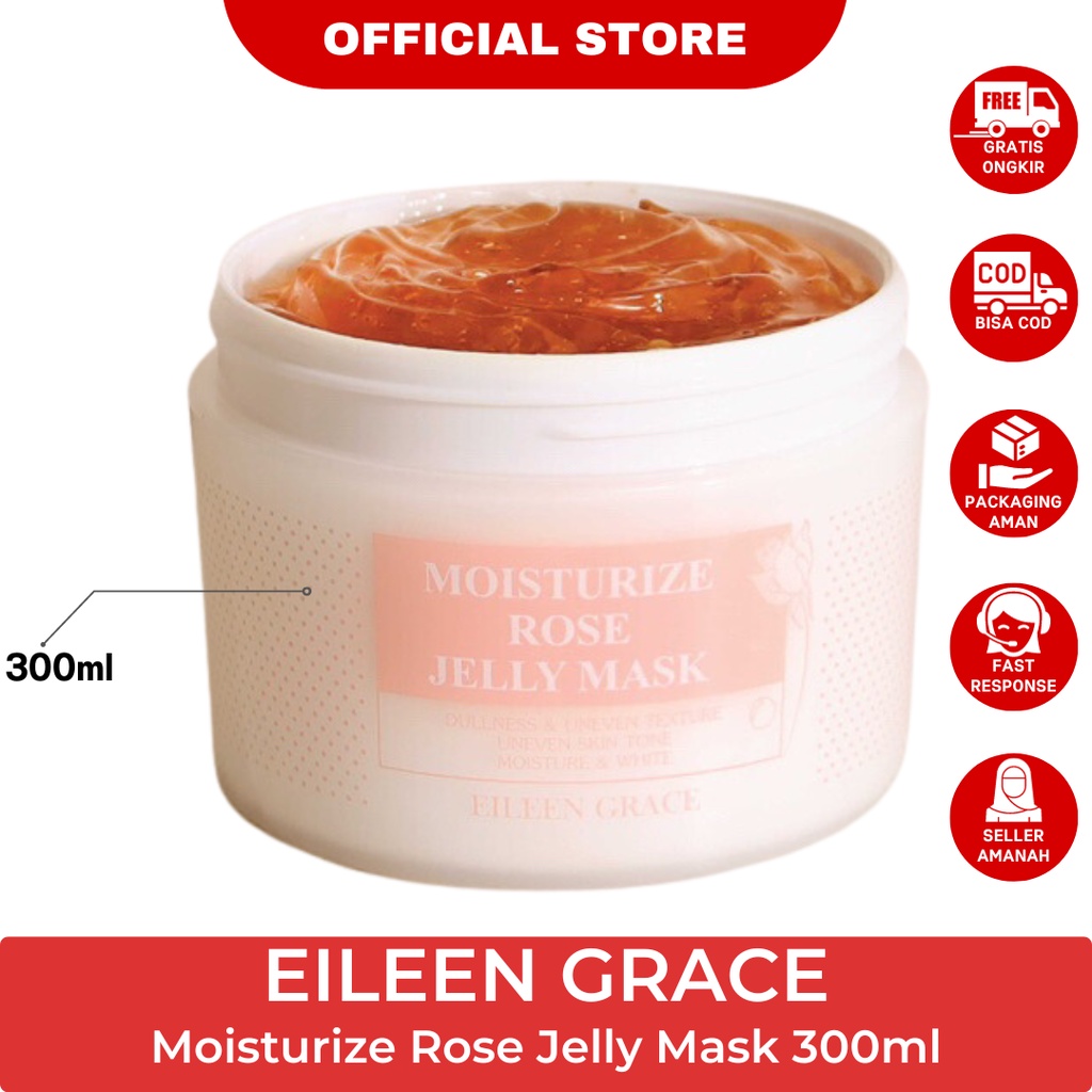 EILEEN GRACE - Moisturize Rose Jelly Mask 300ml bpom