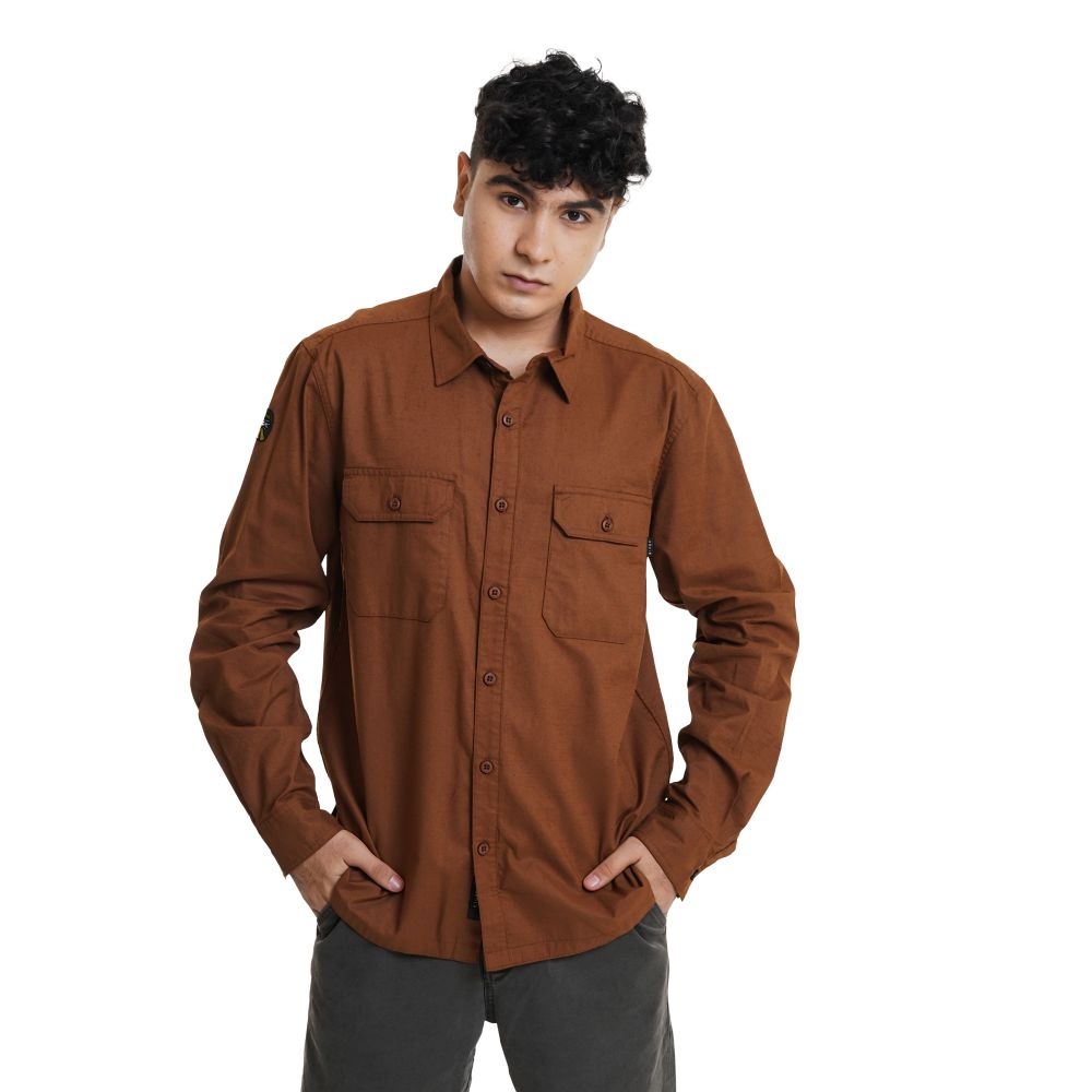 EIGER KEMEJA PANJANG MADISON LS SHIRT - BROWN