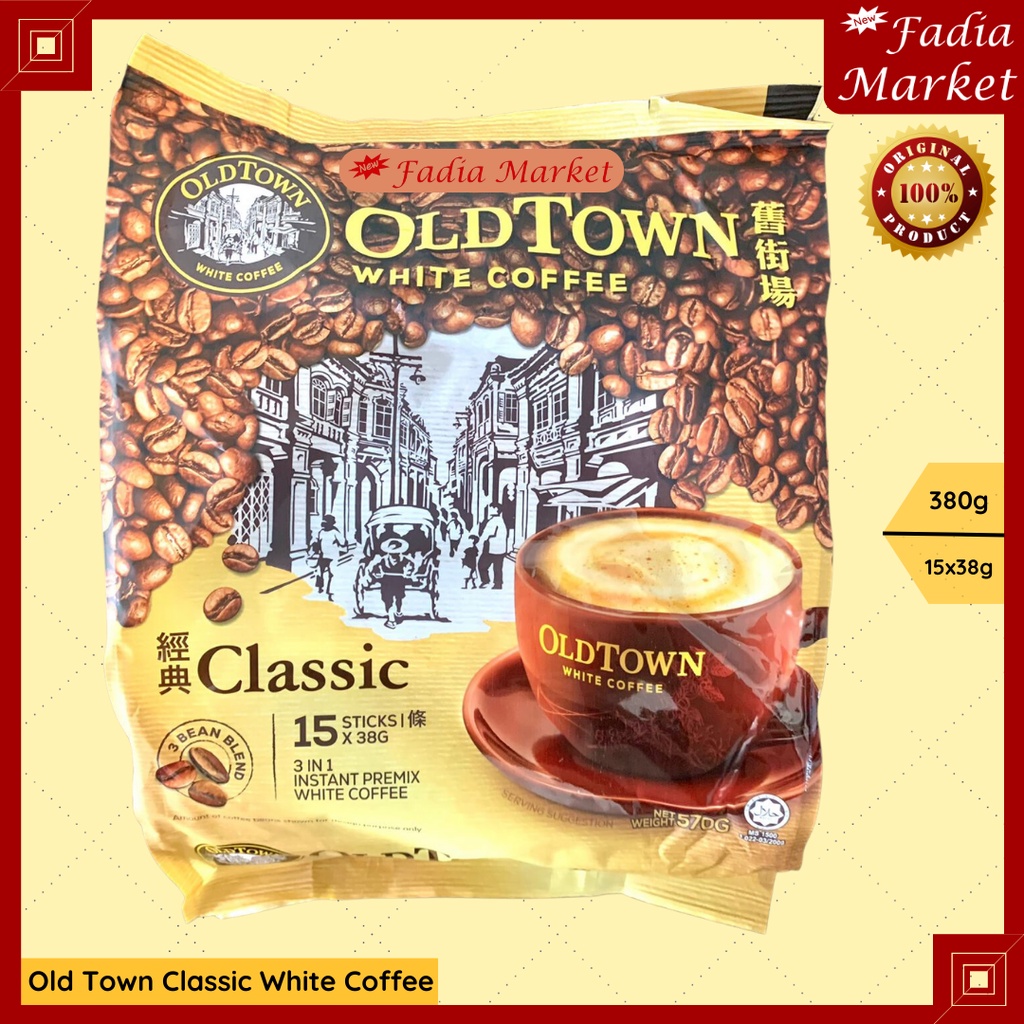 

Old Town White Coffee Kopi Putih Classic Malaysia 570g 15x38g