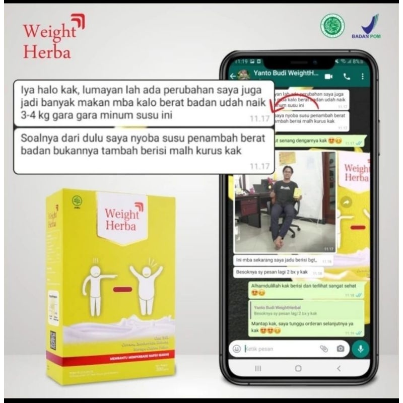 

Susu Weight herba susu penggemuk badan original tercepat