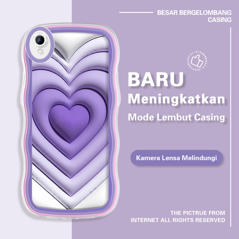 Vivo Y1S Y91C Untuk Phone Case Hp Casing Handphone Cover Gradient Love Softcase Cassing