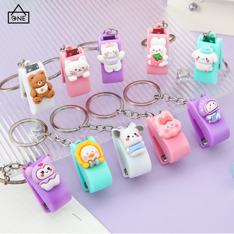 

COD❤️Stapler Mini Kartun Lucu Portabel Stapler Kecil Kreatif Kantor Siswa Stapler Umum