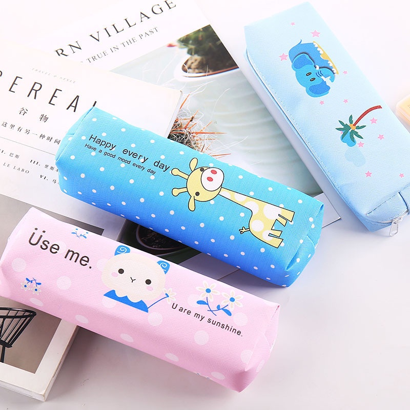 

Tempat Pensil Hewan Kotak Animal Pencil Case Canvas Lucu Unik Murah