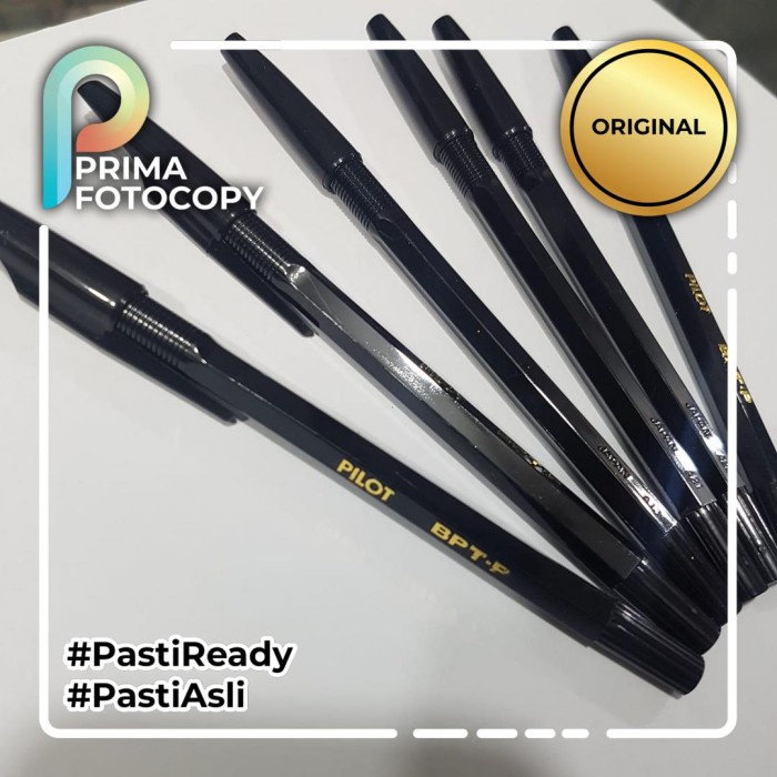 

Paket Pulpen Pilot BPT P Hitam isi 6 | Empuk Anti Macet ASLI ORIGINAL