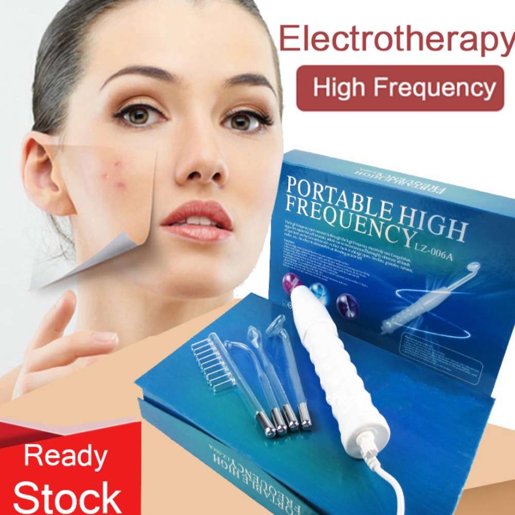 5pcs High Frequency HF Frekuensi Tinggi Alat Facial Portable Skincare Kecantikan Salon Perawatan Mes
