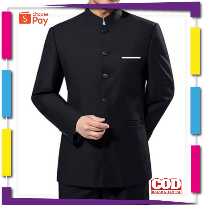 PREMIUM KOREAN STYLE / Jas Koko Pria Dewasa Jas Mandarin Jasko Shanghai / Blazer Koko