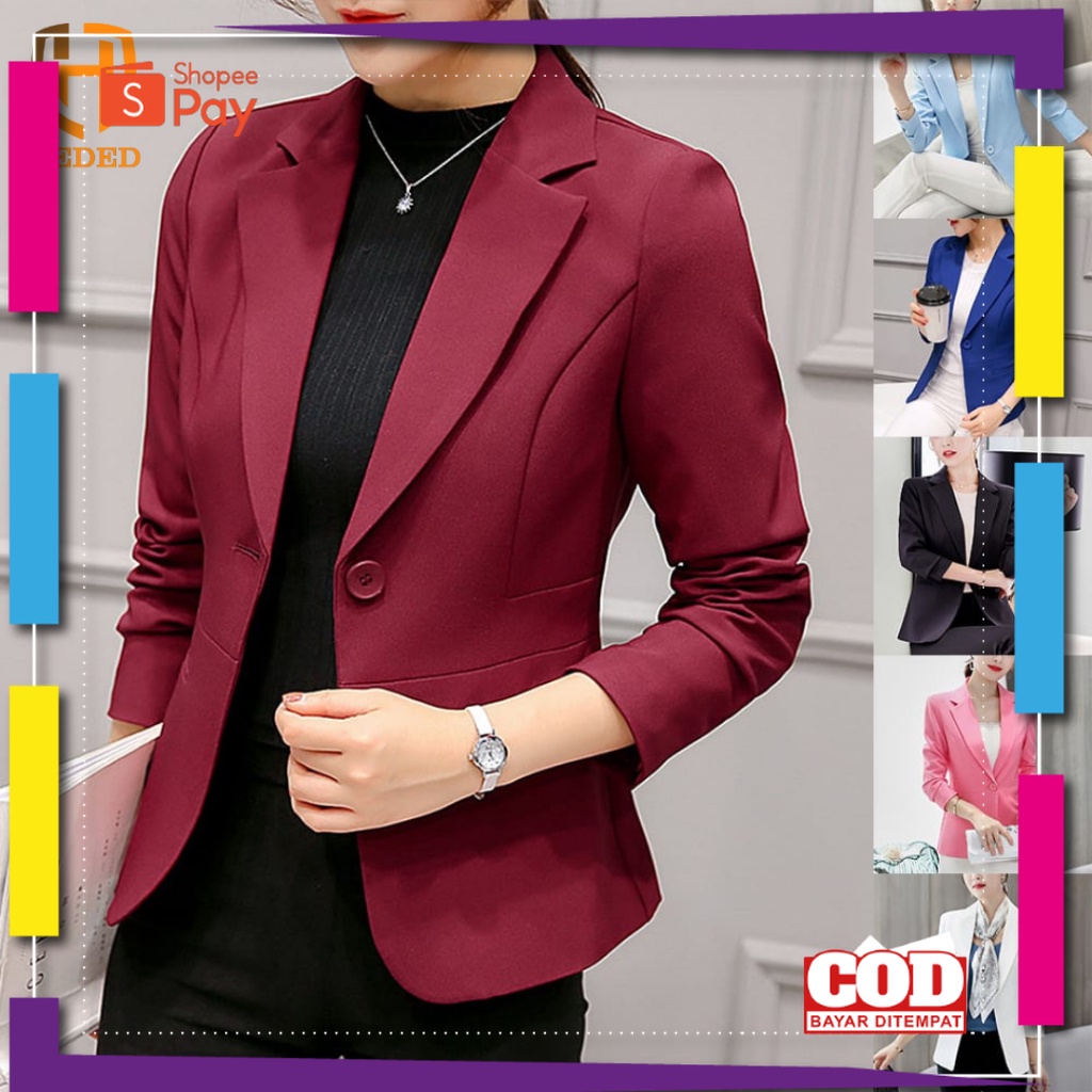 PREMIUM KOREAN STYLE / Blezer wanita Jas Wanita Blazer wanita /blezer wanita murah/ blazer wanita/ b