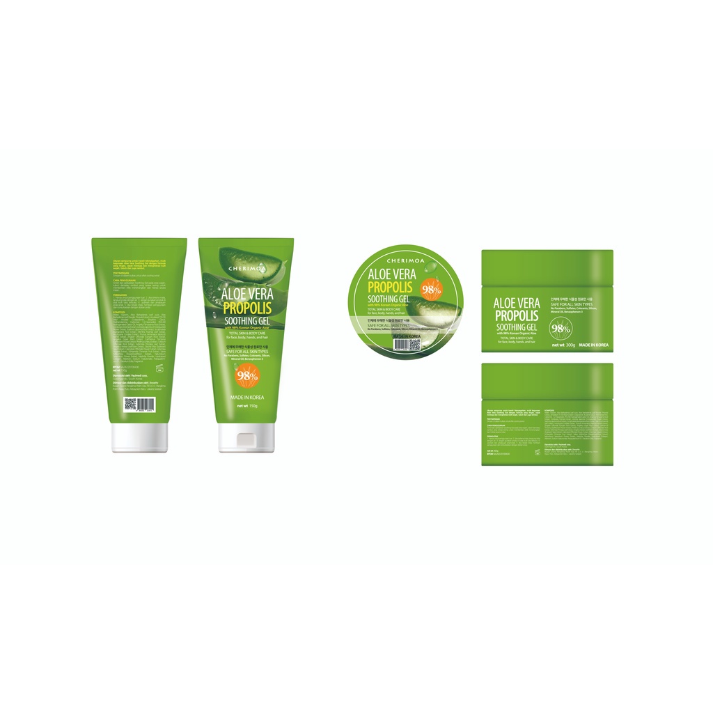 Cherimoa Aloe Vera Propolis Soothing Gel Tube | 150g