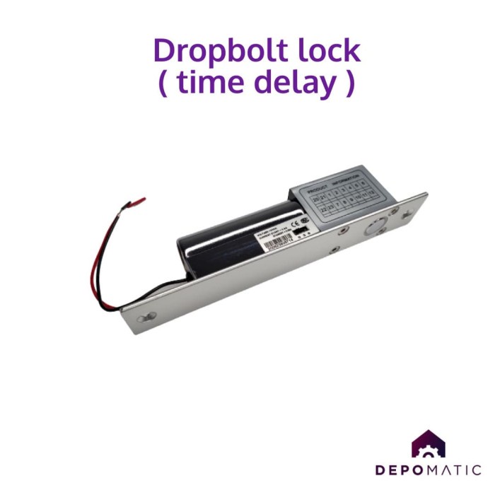 

DROPBOLT LOCK / DOOR LOCK Time Delay - Access control automatic door