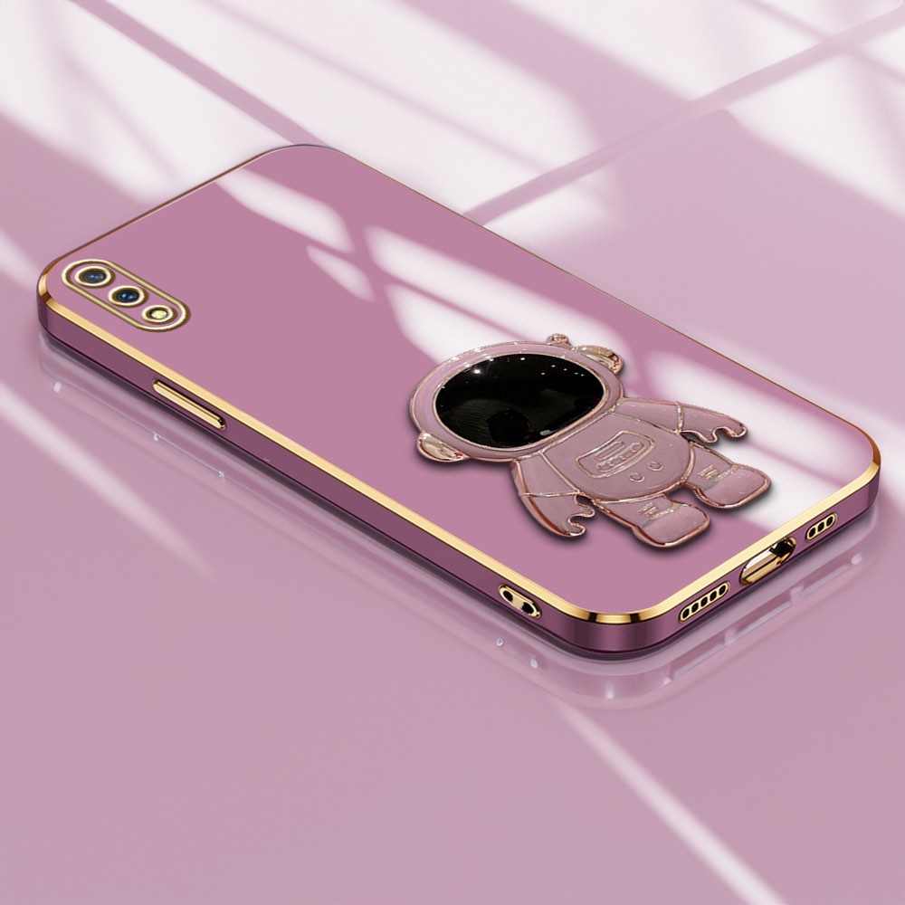 Casing Hp Untuk Vivo V11 Pro Phone Case Light Luxury Astronaut Holder Handphone Silikon Softcase