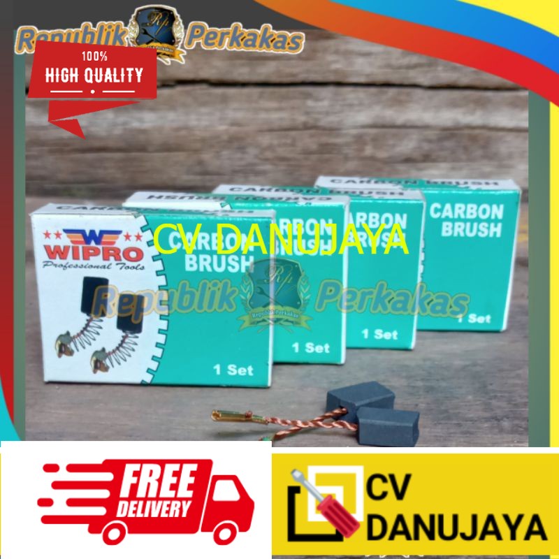Wipro Carbon Brush / Arang / Brostel W3439 untuk mesin gerinda W3439